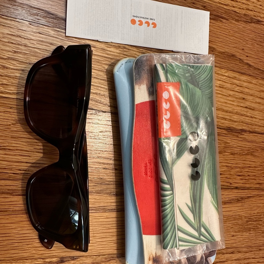 Garrett Leight Brown Sunglasses Woz - Picture 7 of 7